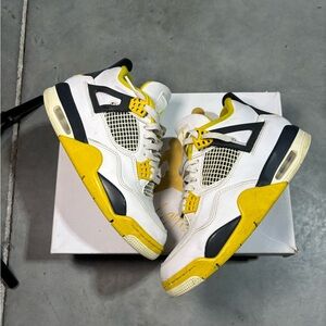 White and Yellow Sneakers